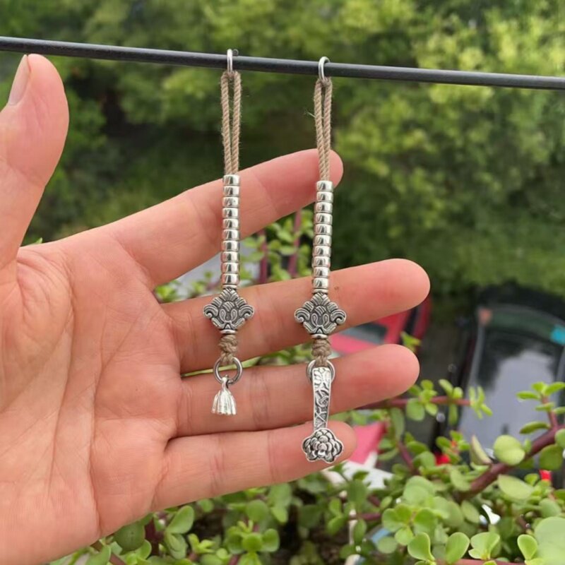 Fine Jewelry & Watches Photos - Tibet Gümüşü Yan Askılı Çift Aksesuar,