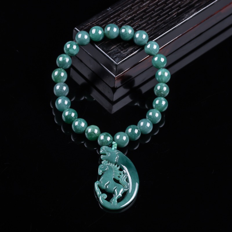 Jewelry & Watches Review - Doğal Yeşim Mavisi Su Zodyak Atı