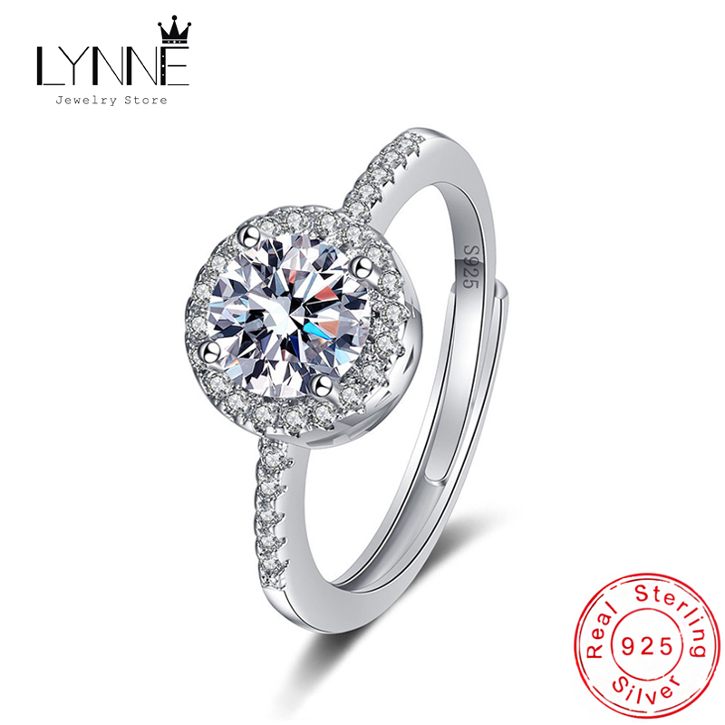 Statement Cocktail Ring - Yeni 925 Ayar Gümüş Yuvarlak AAA