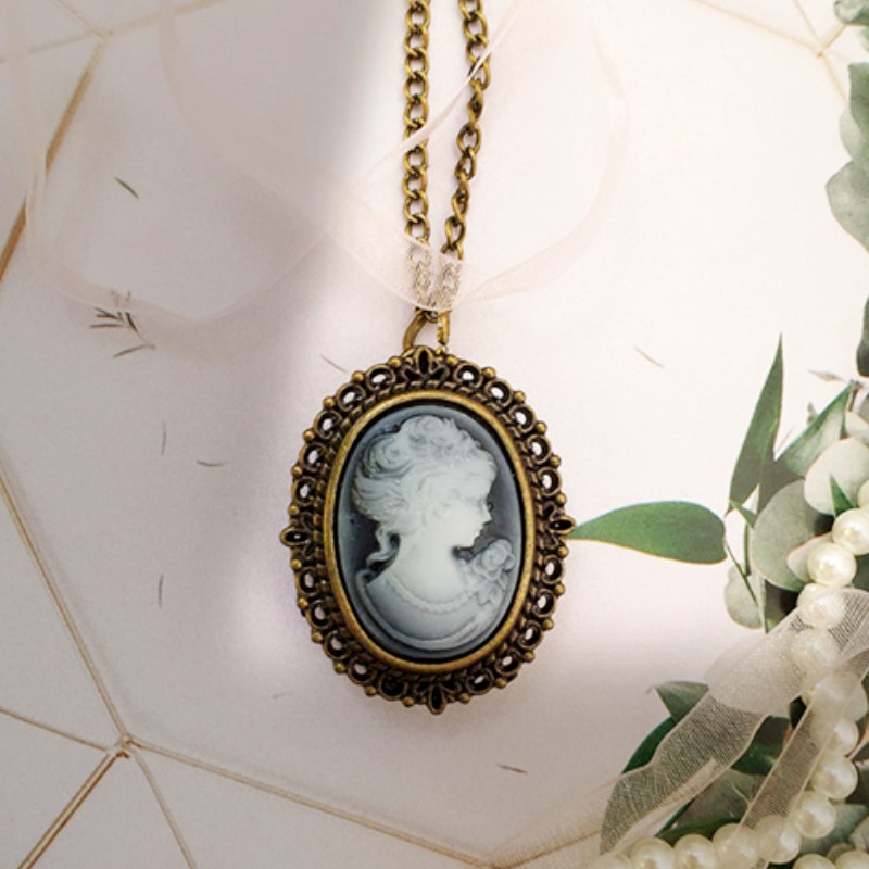Vintage Jewelry Watches Women - Vintage Takı Aksesuarları Oval Kolye Zincir