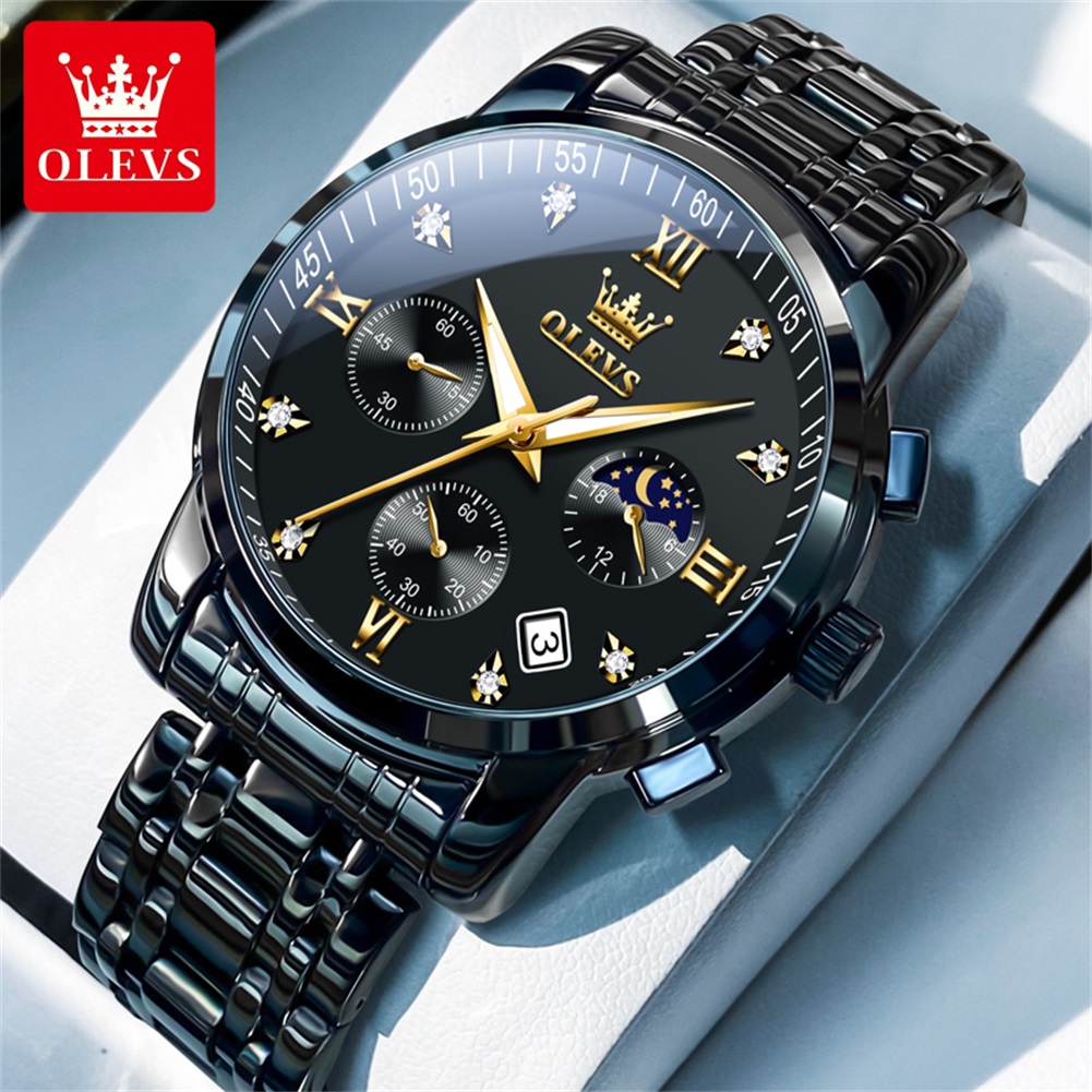 Jewelry Inspired Watches - OLEVS Popüler erkek saatleri paslanmaz çelik