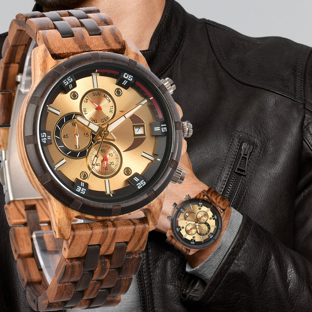 Jewelry Inspired Watches - Adamın saatleri ahşap saat kayışı kol