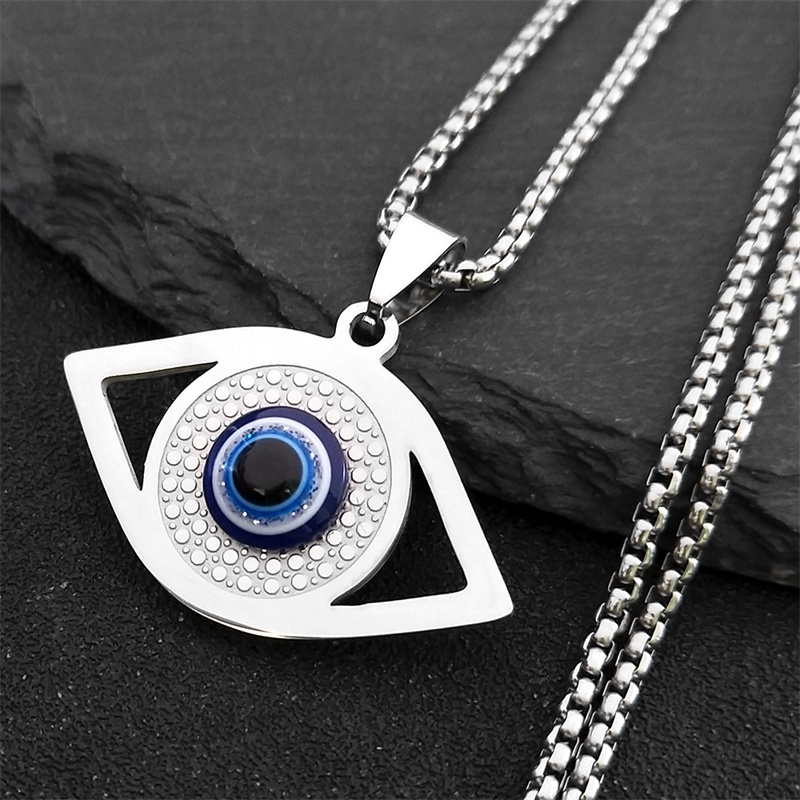 Jewelry & Watches Review - İslam Hamsa Nazar Boncuklu Kolye Paslanmaz