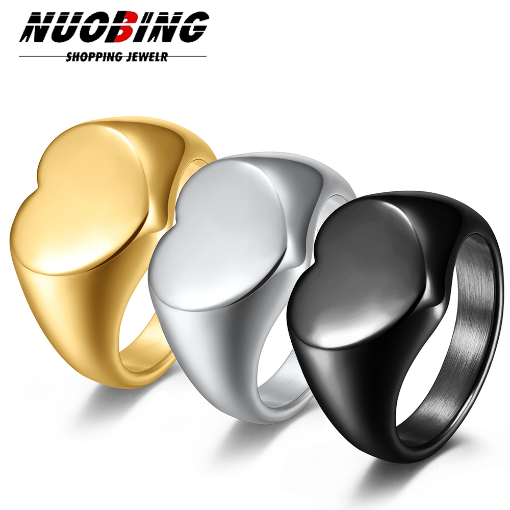Statement Cocktail Ring - Özelleştirilmiş Kadın Mühür Yüzük Sevimli Kalp