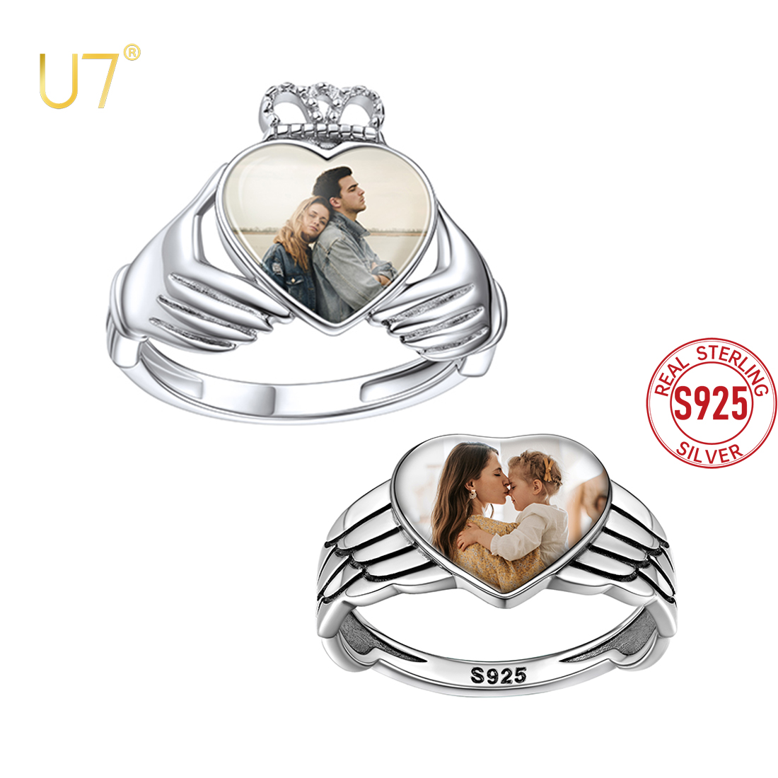 Statement Cocktail Ring - Woman özel fotoğraf yüzükler kadın için