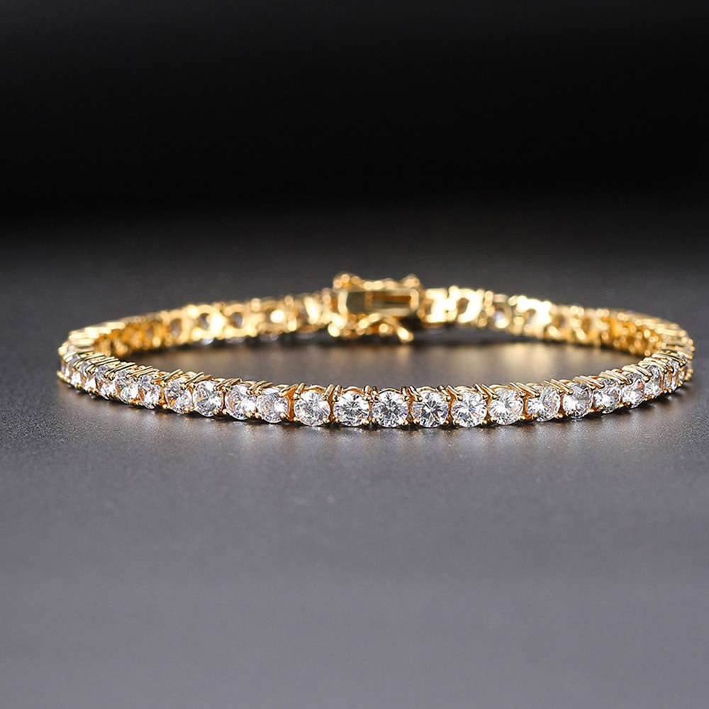 Katı gümüş güzel takı zincir a - Tennis Bracelet Cubic incelemesi ve fiyatı