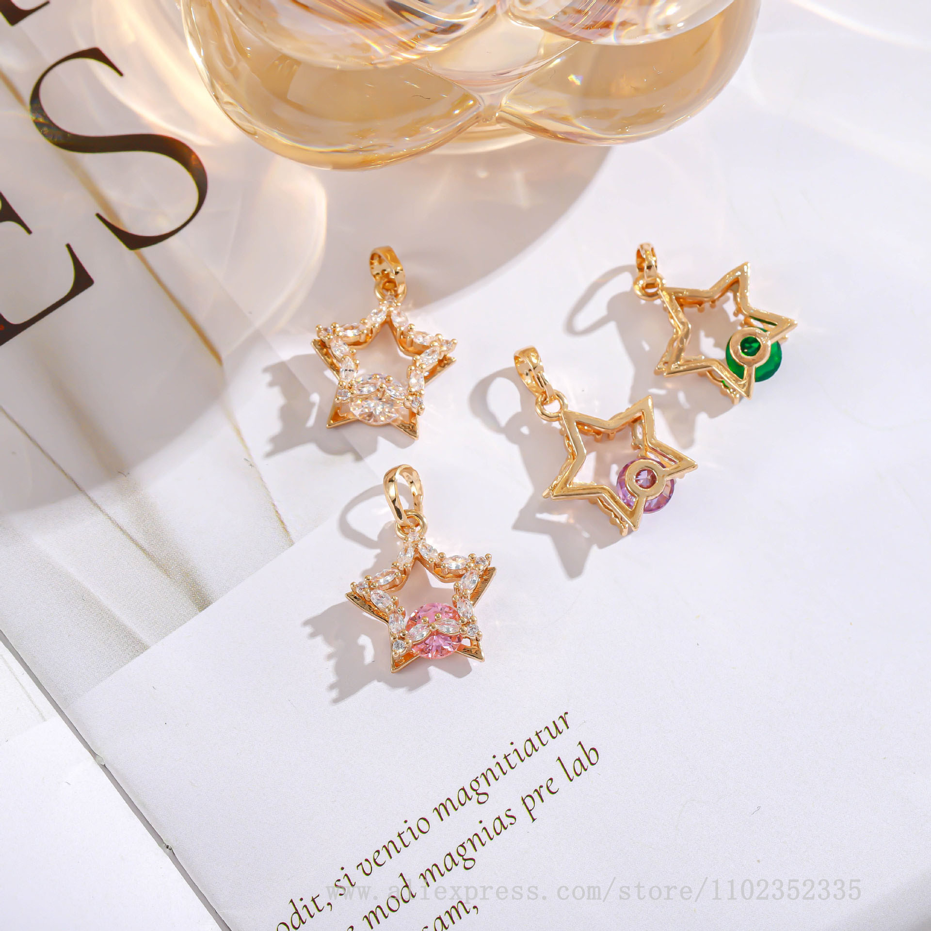 10 adet/torba yeni moda elmas  - Diamond Stud Earrings incelemesi ve fiyatı