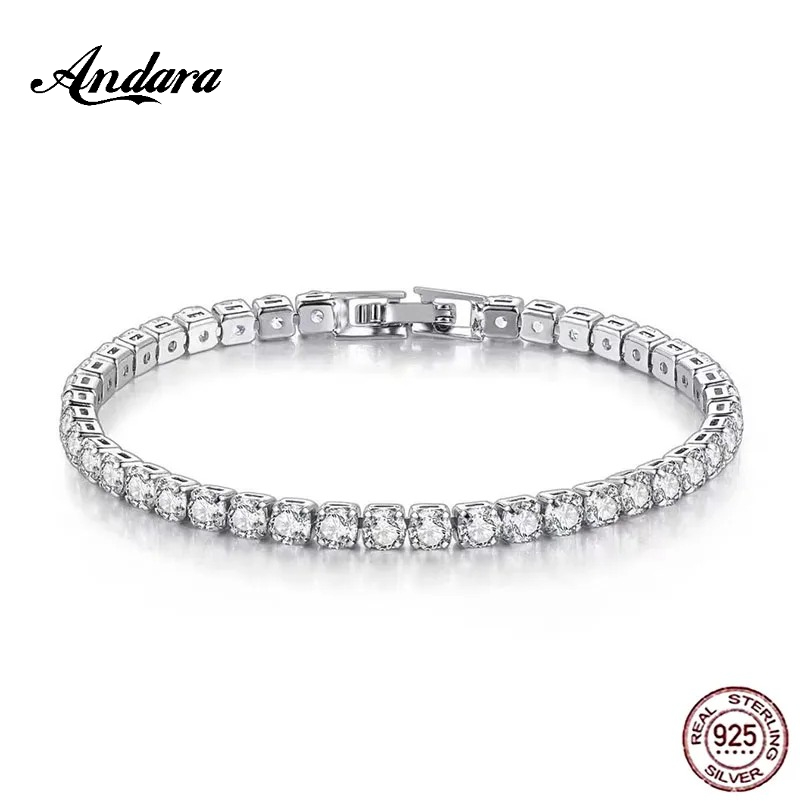 925 Ayar Gümüş Gül Altın Tenis - Tennis Bracelet Cubic incelemesi ve fiyatı