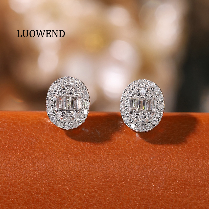 LUOWEND %100 18K Beyaz Altın K - Diamond Stud Earrings incelemesi ve fiyatı