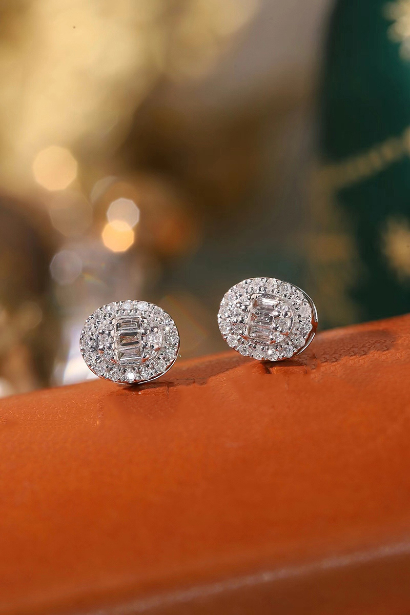 LUOWEND %100 18K Beyaz Altın K - Diamond Stud Earrings incelemesi ve fiyatı