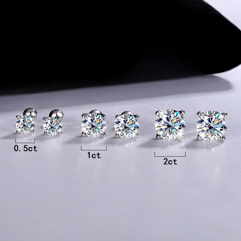 1/2 Karat Mozanit Saplama Küpe - Diamond Stud Earrings incelemesi ve fiyatı