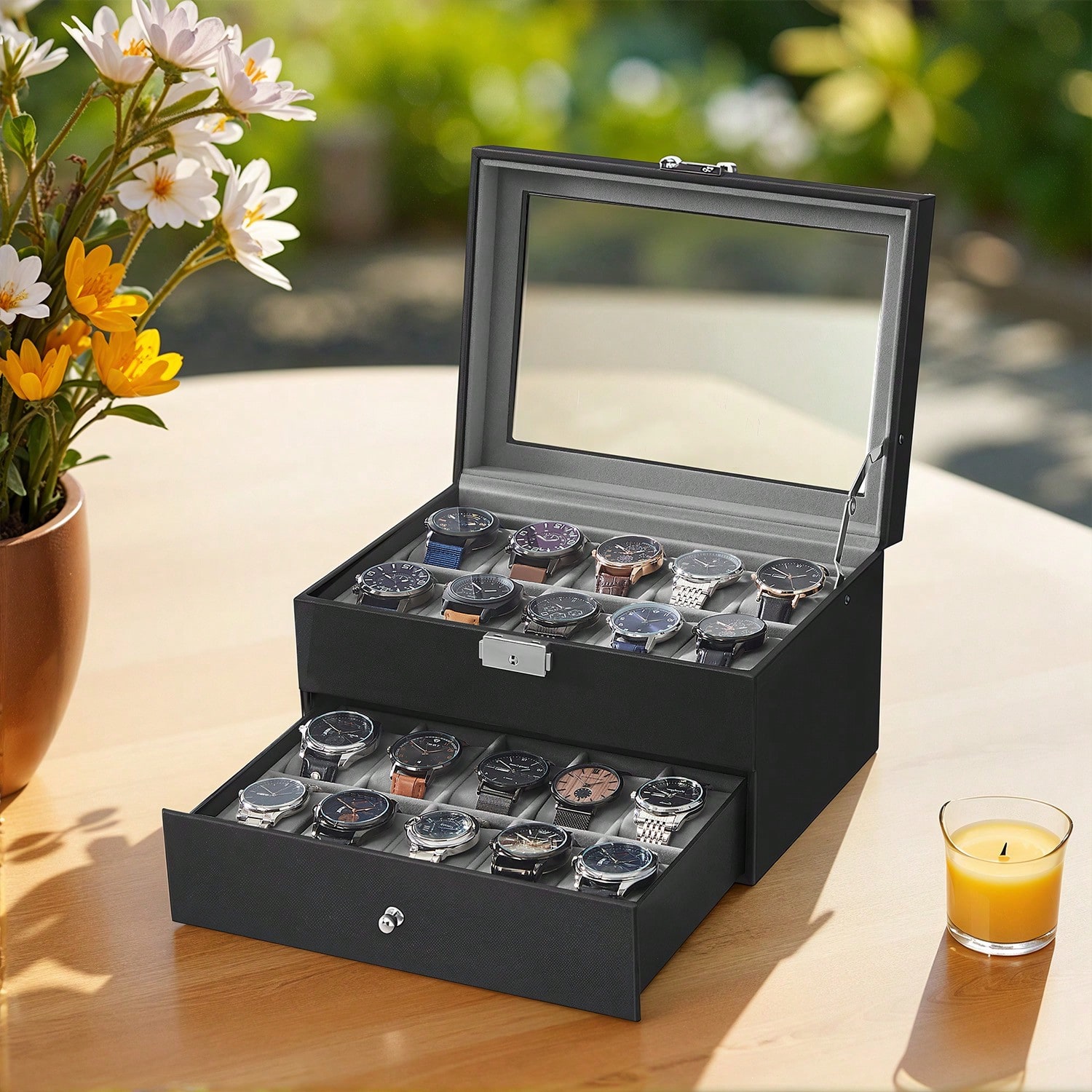 20 Bölmeli Cam Kapaklı ve Kili - Jewelry With Watches incelemesi ve fiyatı
