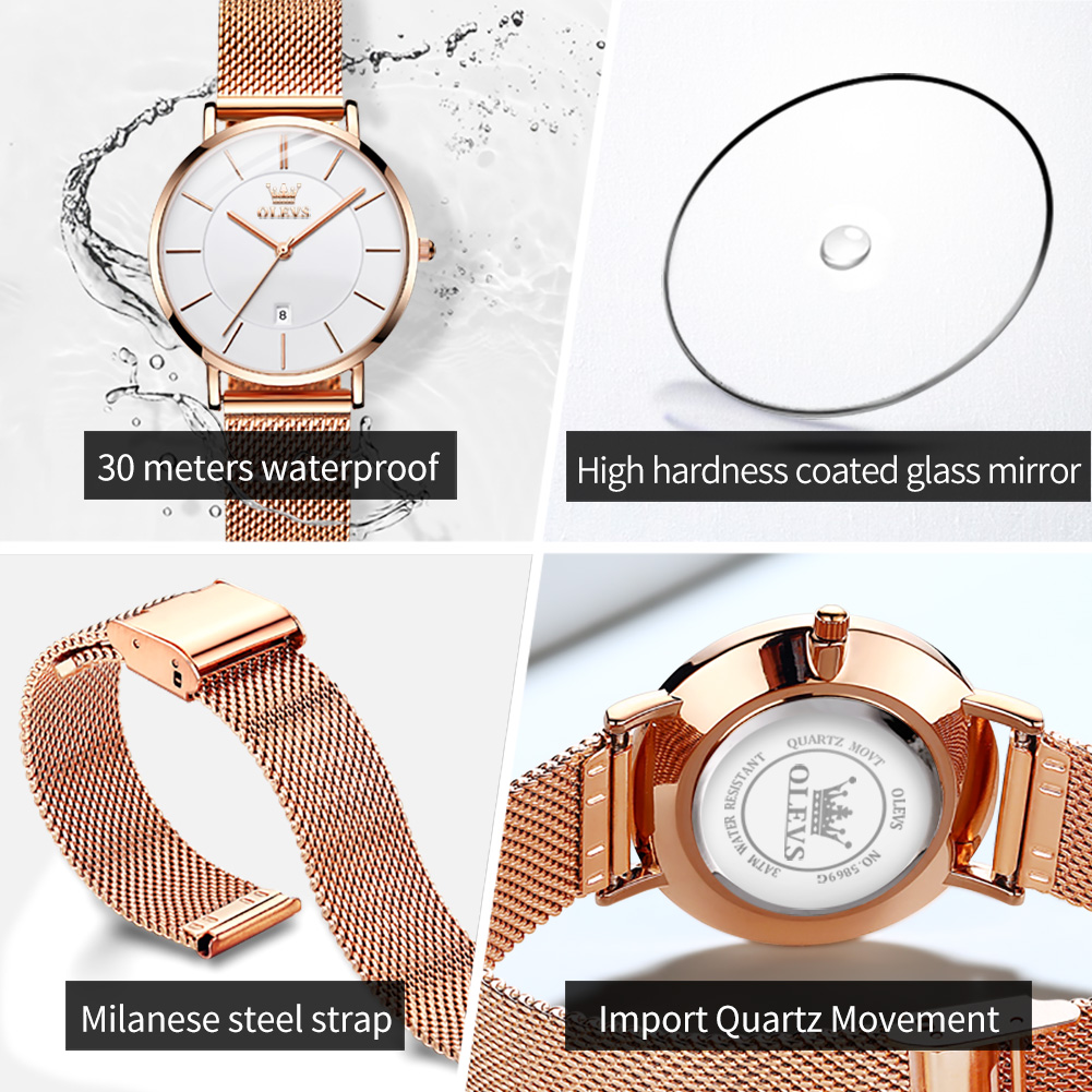 OLEVS Kadın Izle 5869 Zarif Mo - Jewelry With Watches incelemesi ve fiyatı
