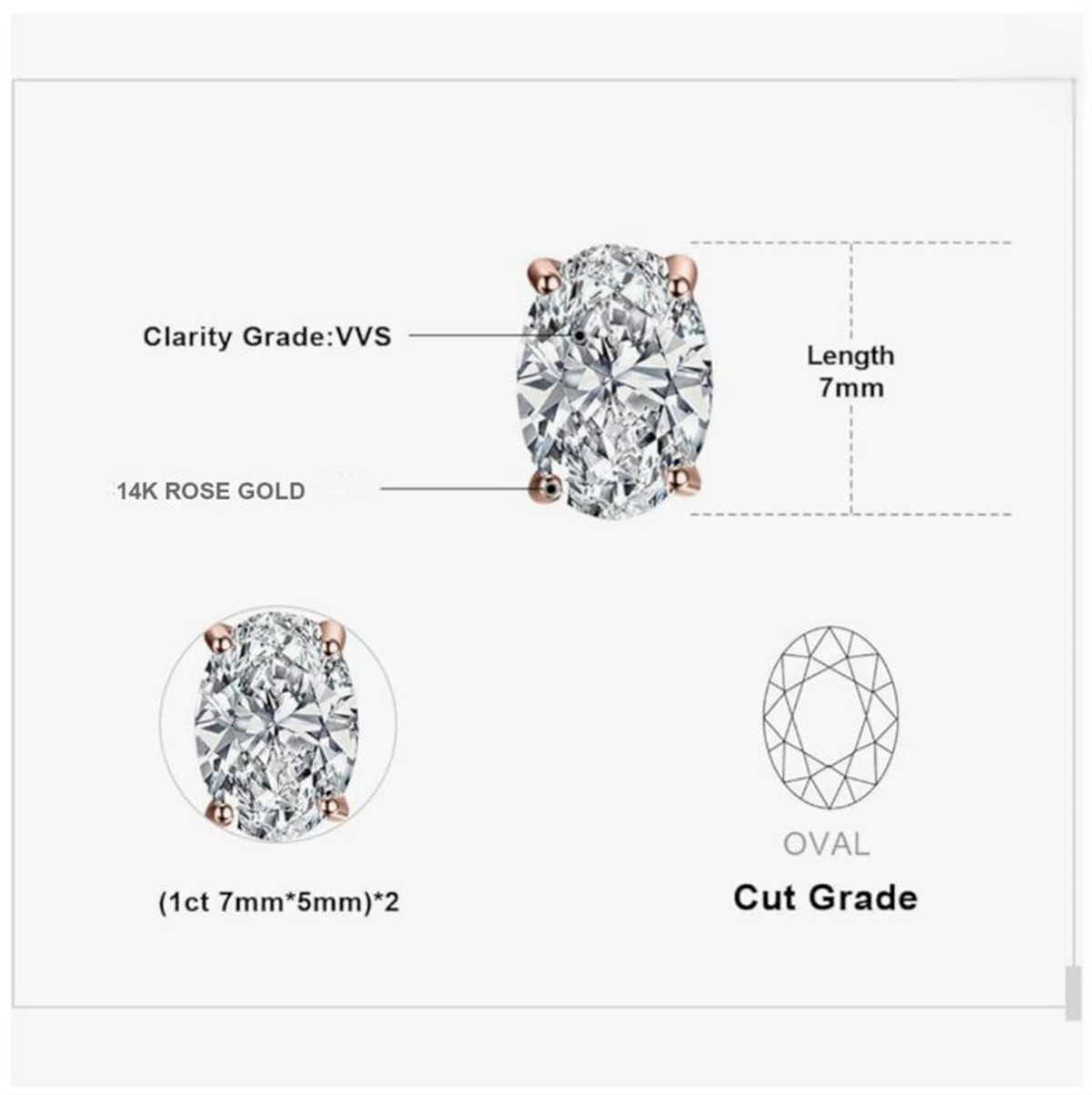 14K altın fiziksel gerçek altı - Diamond Stud Earrings incelemesi ve fiyatı