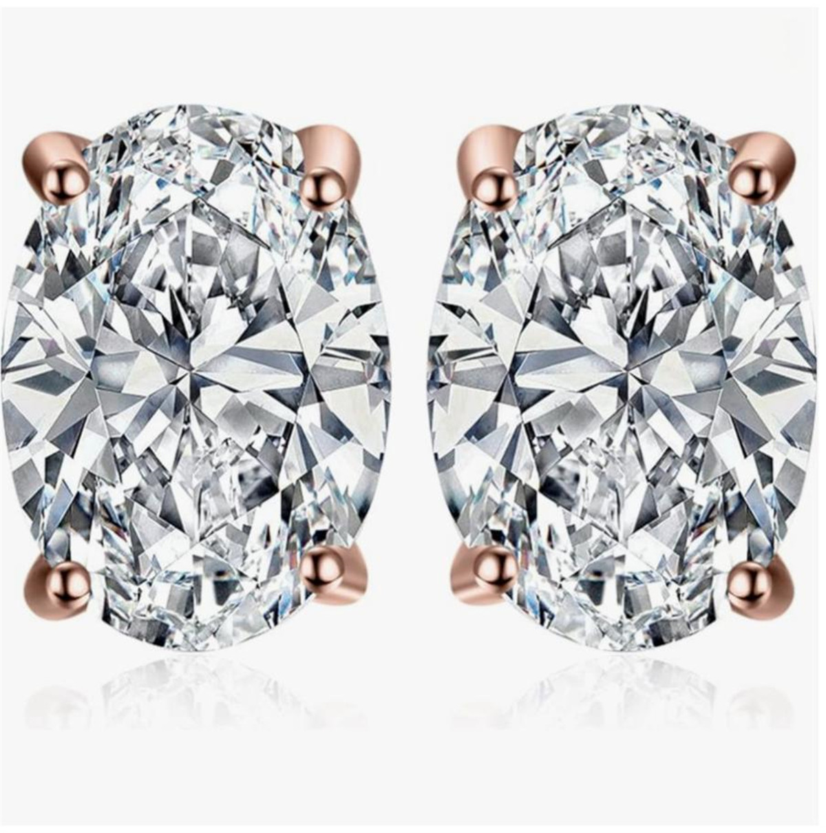 14K altın fiziksel gerçek altı - Diamond Stud Earrings incelemesi ve fiyatı