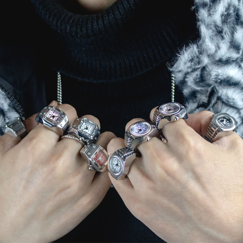 Öpücük takı Vintage Y2K parmak - Vintage Jewelry Watches Women incelemesi ve fiyatı