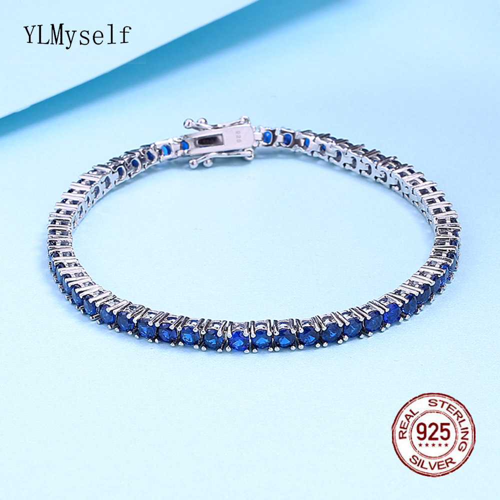 Saf gümüş 15-20 cm tenis bilek - Tennis Bracelet Cubic incelemesi ve fiyatı