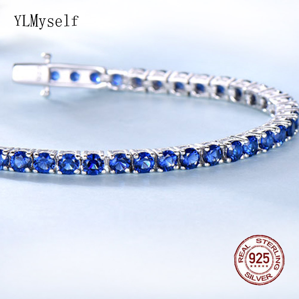 Saf gümüş 15-20 cm tenis bilek - Tennis Bracelet Cubic incelemesi ve fiyatı