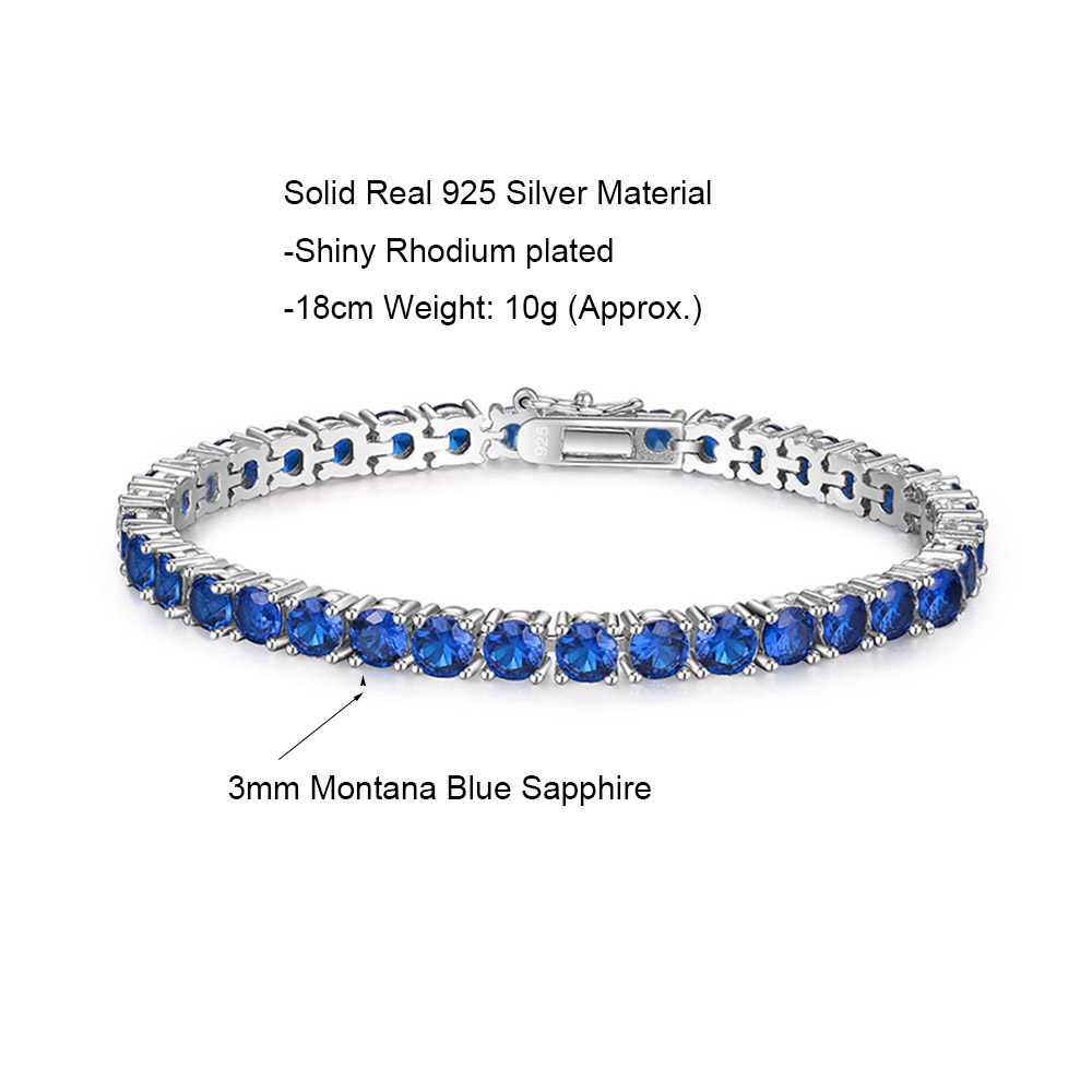 Saf gümüş 15-20 cm tenis bilek - Tennis Bracelet Cubic incelemesi ve fiyatı