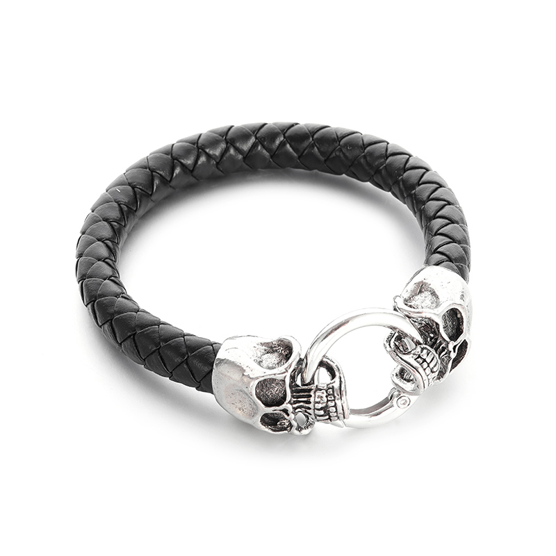 Gotik çift kafatası siyah örgü - Gothic Skull Ring incelemesi ve fiyatı