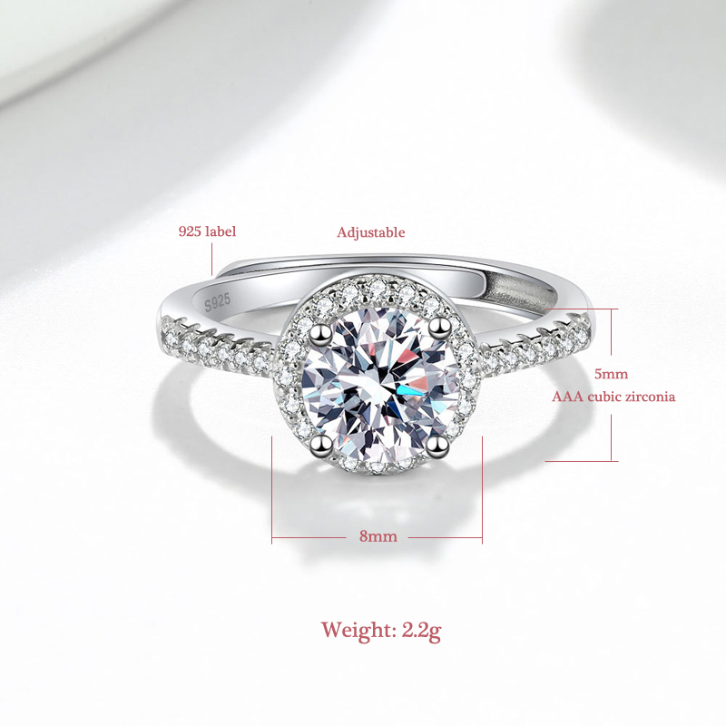 Yeni 925 Ayar Gümüş Yuvarlak A - Statement Cocktail Ring incelemesi ve fiyatı