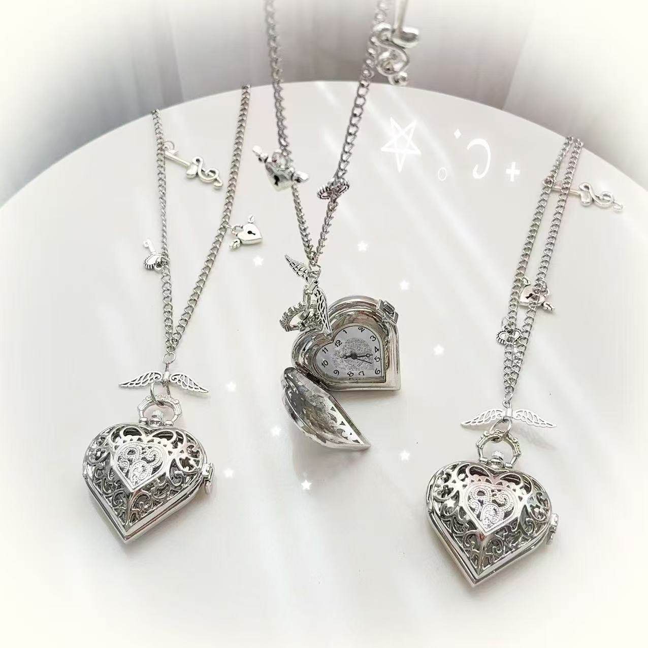 Y2K Hollow Heart Cep Saati Zin - Vintage Jewelry Watches Women incelemesi ve fiyatı