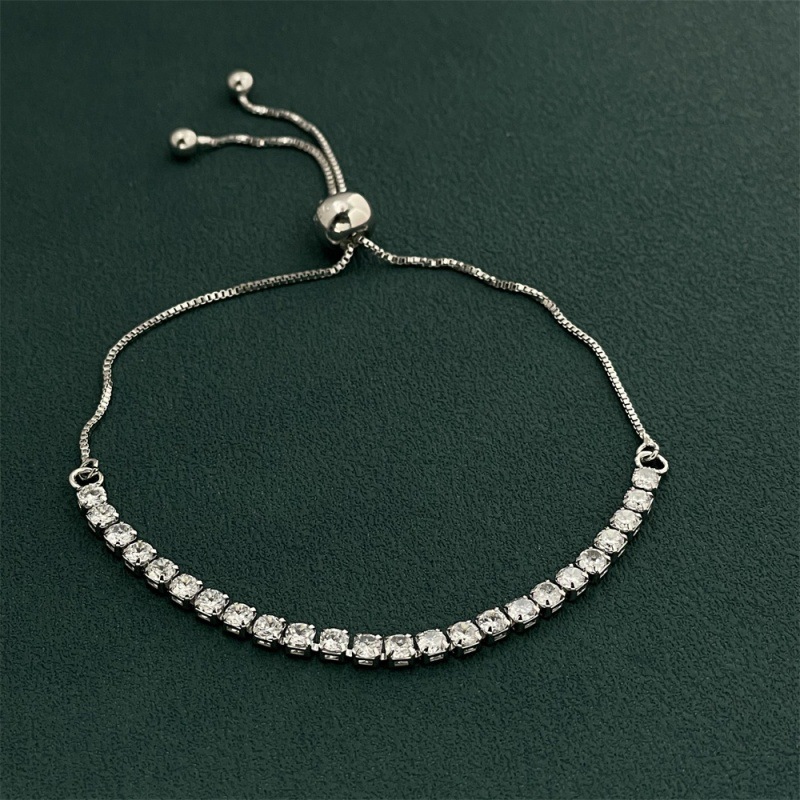 925 Ayar Gümüş Yuvarlak Kübik  - Tennis Bracelet Cubic incelemesi ve fiyatı