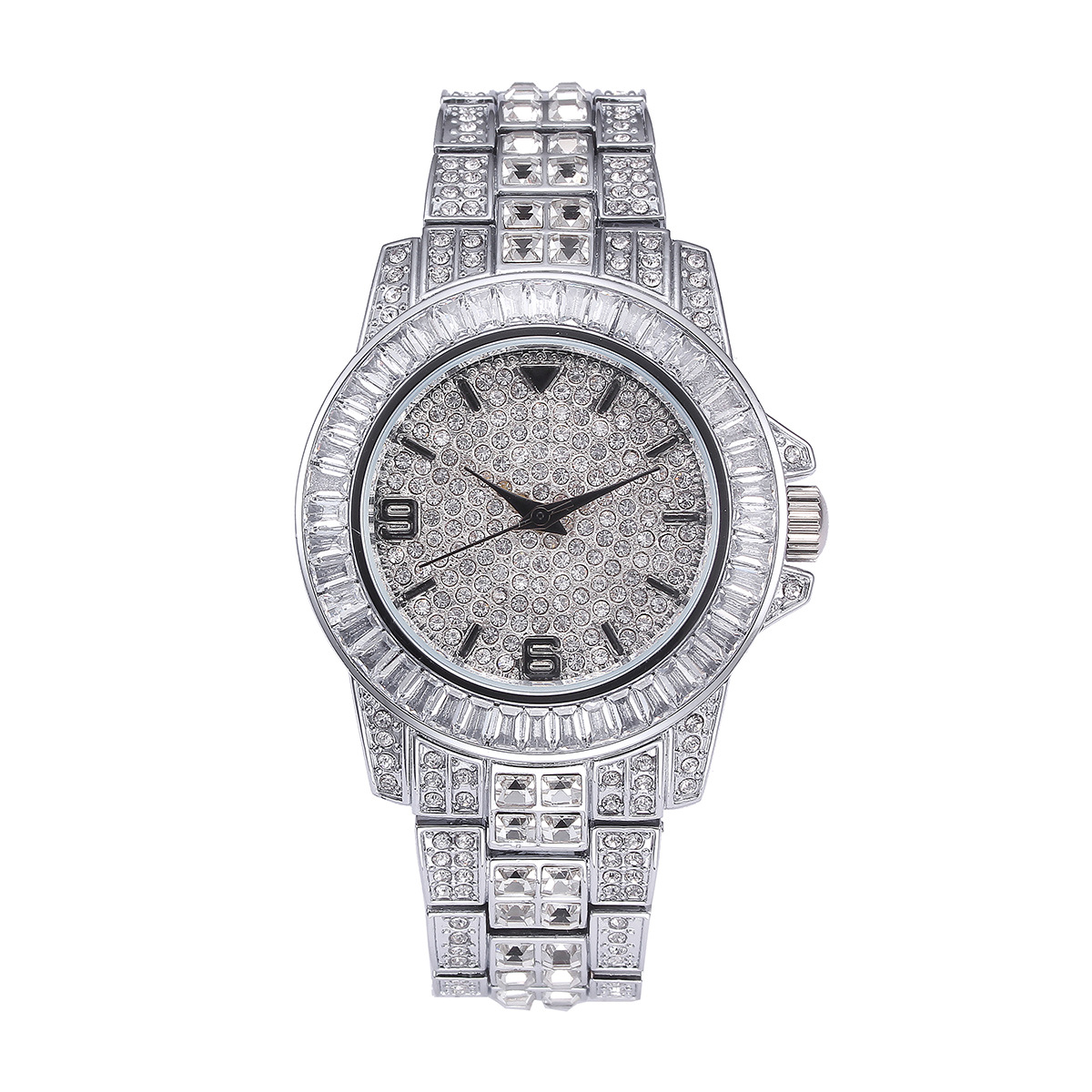 Lüks Tam Taş Kuvars Saatler Er - Jewelry With Watches incelemesi ve fiyatı