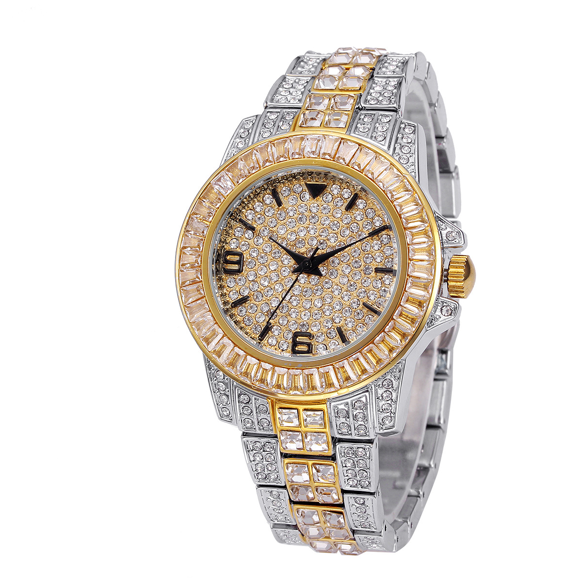 Lüks Tam Taş Kuvars Saatler Er - Jewelry With Watches incelemesi ve fiyatı