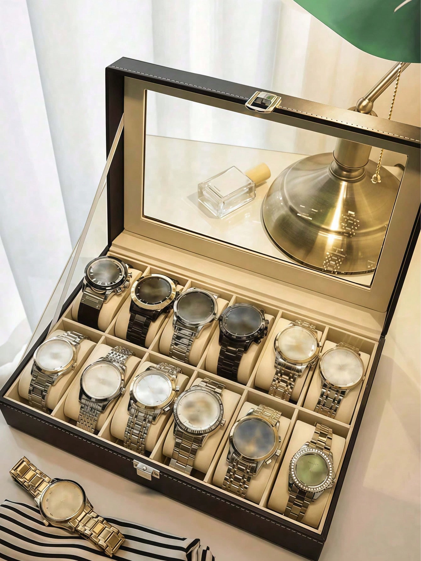 Kilitli Deri Saat Kutusu, Büyü - Jewelry With Watches incelemesi ve fiyatı