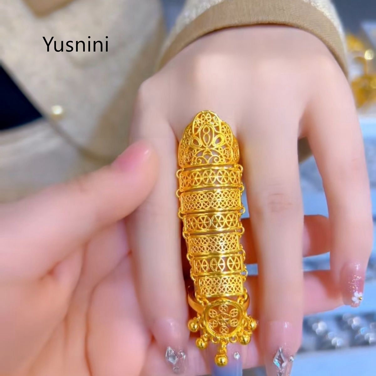 Sıcak Satış Yeni Dubai Takı 24 - Statement Cocktail Ring incelemesi ve fiyatı
