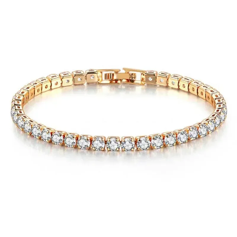 Hip hop 925 ayar gümüş kübik z - Tennis Bracelet Cubic incelemesi ve fiyatı