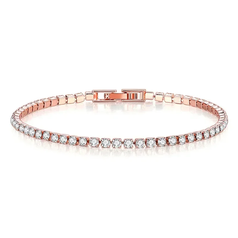 Hip hop 925 ayar gümüş kübik z - Tennis Bracelet Cubic incelemesi ve fiyatı
