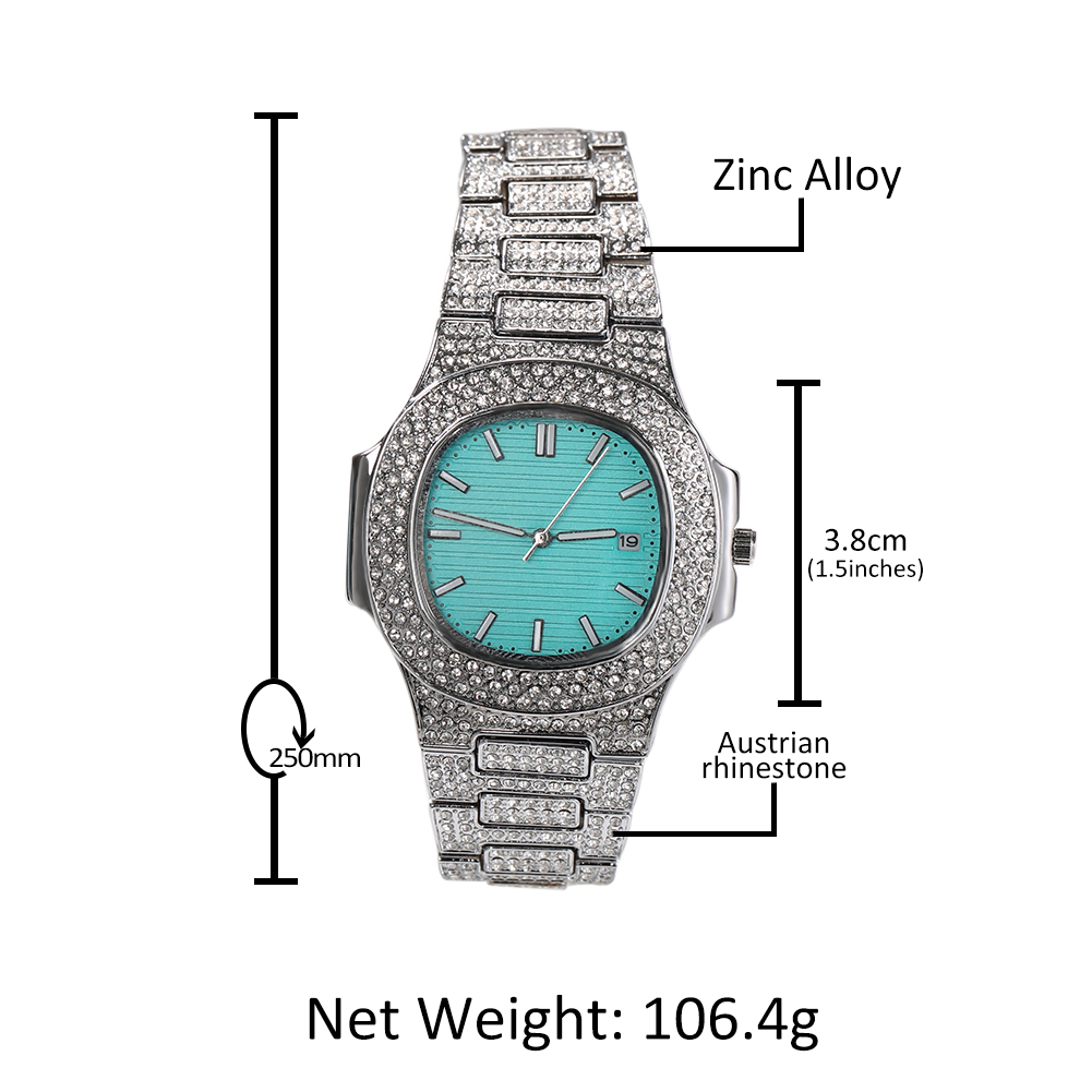 BLING kral BLING ani mavi kadı - King'S Jewelry Watches incelemesi ve fiyatı