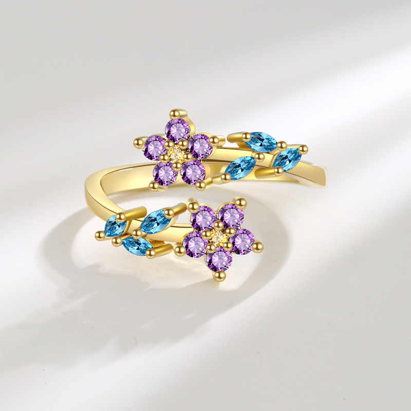 925 ayar gümüş çiçek yaprak yü - Statement Cocktail Ring incelemesi ve fiyatı