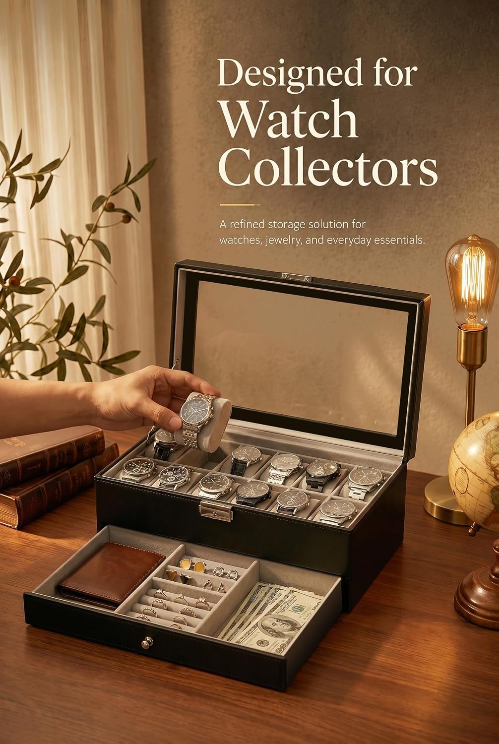 Erkekler İçin Saat Kutusu Düze - Jewelry With Watches incelemesi ve fiyatı