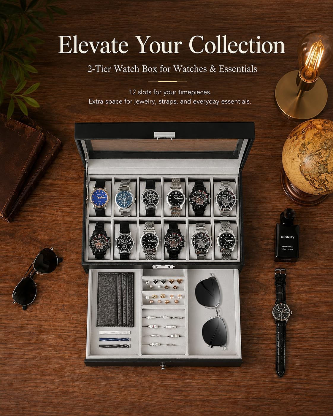 Erkekler İçin Saat Kutusu Düze - Jewelry With Watches incelemesi ve fiyatı