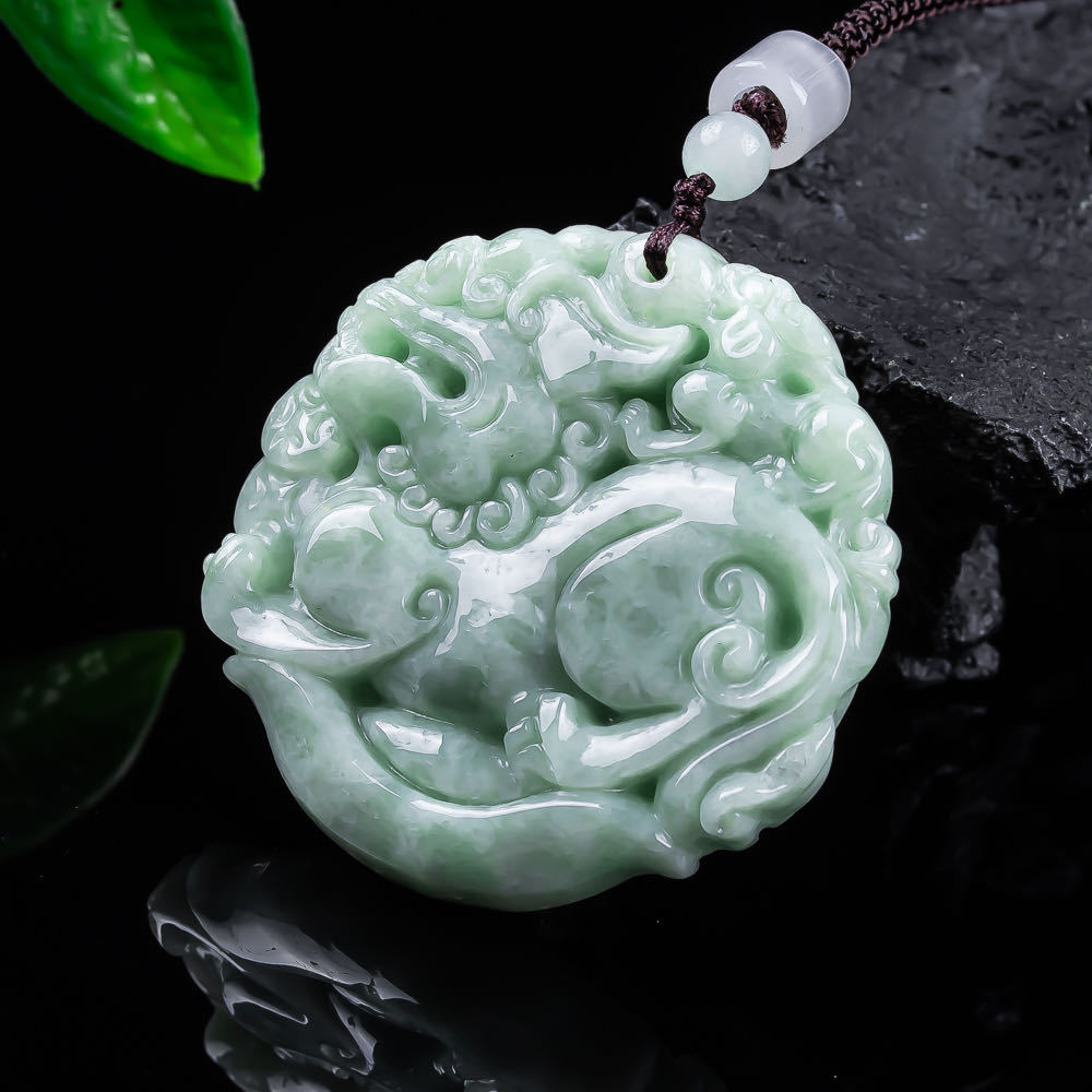 Doğal Myanmar Jadeit Pixiu Kol - Necklace Pendant incelemesi ve fiyatı