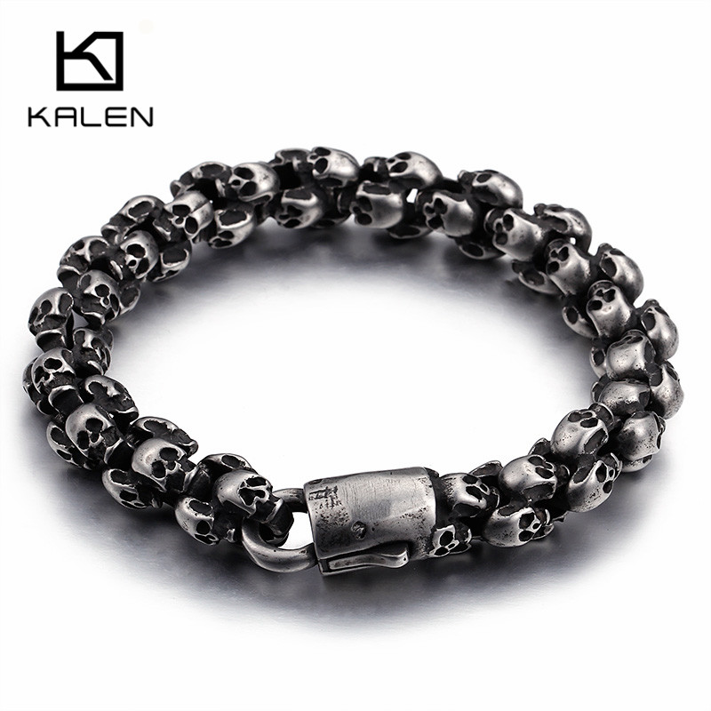 Kalen Punk uzun mat kafatası k - Gothic Skull Ring incelemesi ve fiyatı