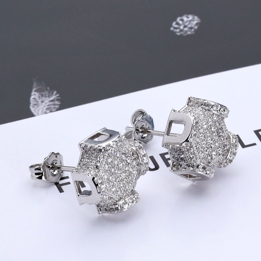 ESKEEM Güzel Takı 12mm Buzlu O - Diamond Stud Earrings incelemesi ve fiyatı